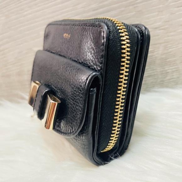 Chloe small leather zip black Wallet - Picture 4 of 16